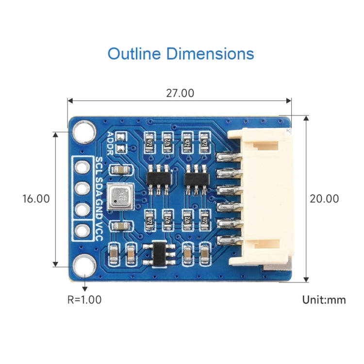 Waveshare BME680  Environmental Sensor Supports Temperature / Humidity / Barometric Pressure / Ga...