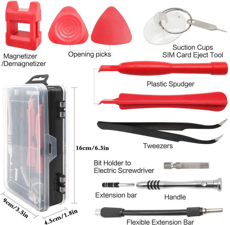 110 in 1 Watch Mobile Phone Disassembly Maintenance Tool Multi-function Chrome Vanadium Steel Scr...