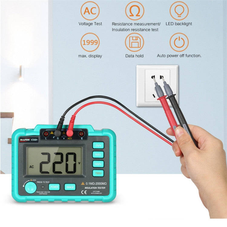 VC60B+ Digital Multimeter Measuring Instrument Digital Insulation Resistance Tester