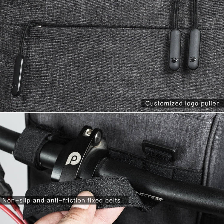 Rhinowalk Bicycle Front Bag Large Capacity Multi-function Handle Bag Folding Bike Electric Bicycl...