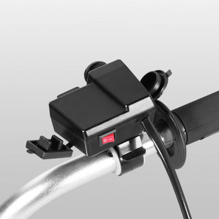 Motorcycle Car Dual USB Mobile Phone Charger With Cigarette Lighter Interface Multi-function Digi...