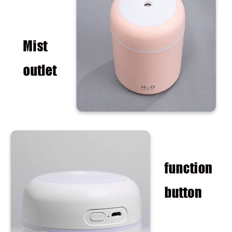 Colorful Cup Humidifier USB Car Air Purifier(Grey)