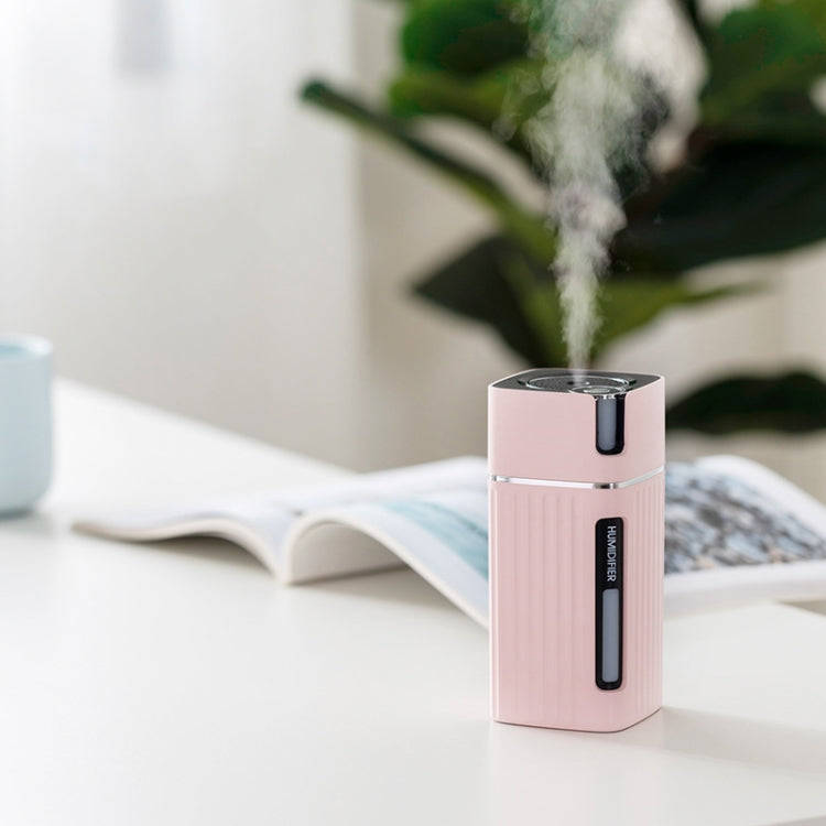 Humidifier USB Office Home Car Mute Portable Colorful Air Purifier(White)