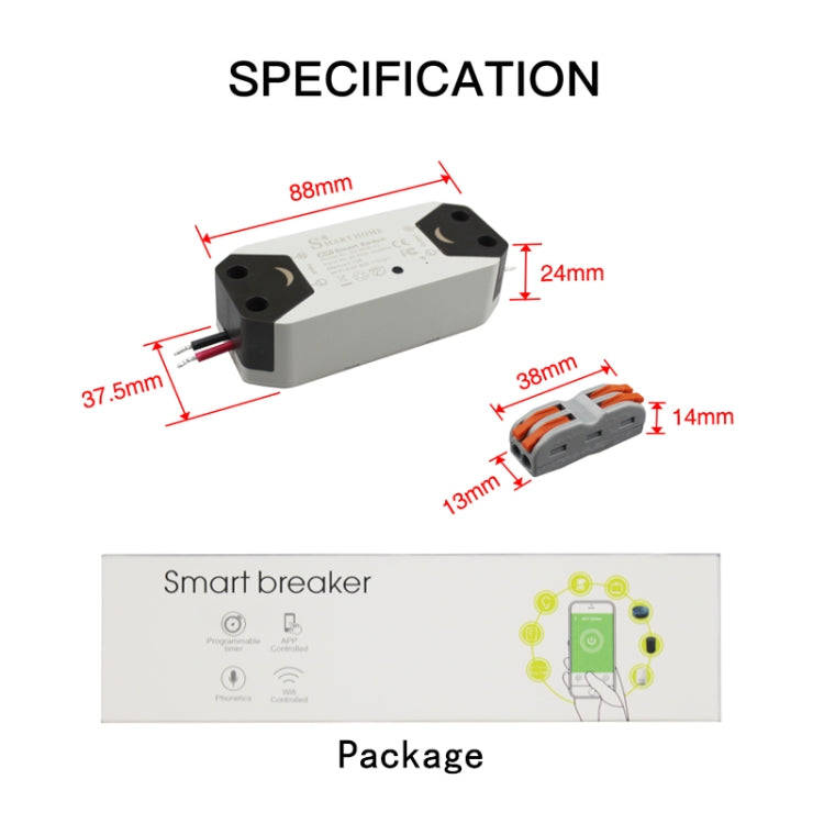 DIY WiFi Smart Light Switch Timer Universal Breaker Wireless Remote Control Works with Alexa Goog...