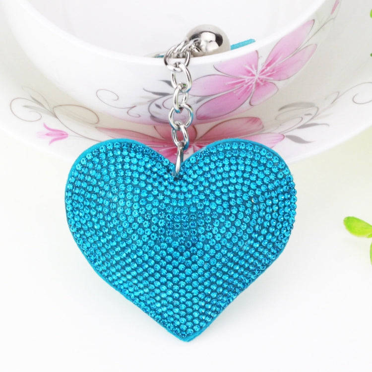 Heart Keychain Leather Tassel Gold Key Holder Metal Crystal Key Chain Keyring Charm Bag Auto Pend...