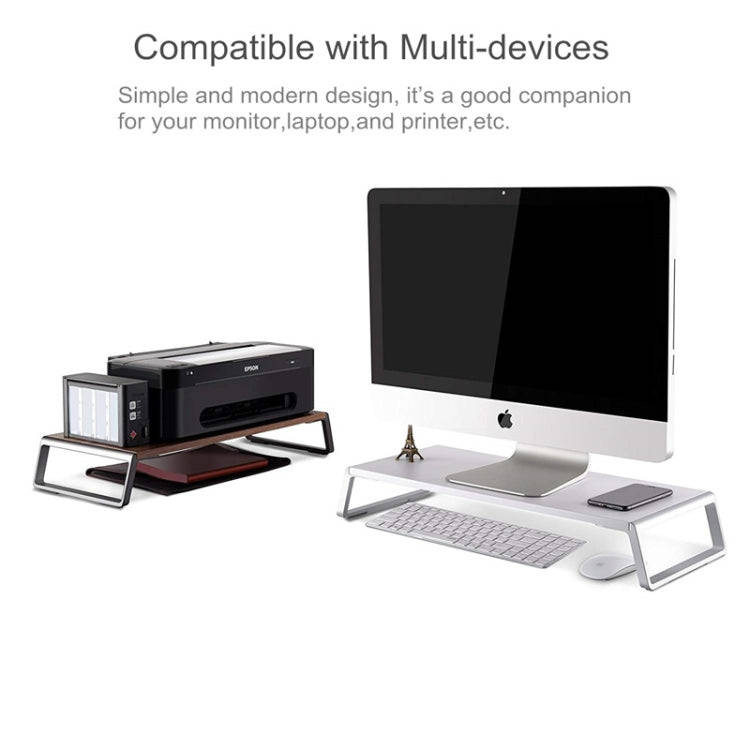 Monitor Stand Riser with Metal Feet for iMac MacBook LCD Display Printer, Lapdesk Tabletop Organi...
