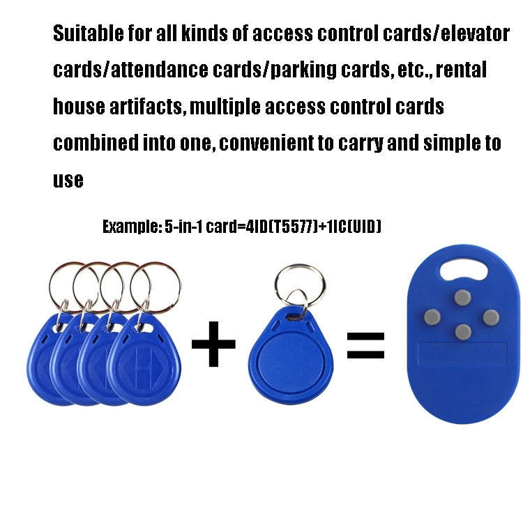 ID IC Composite Card UID/5200 Four-In-One Access Control Elevator Multi-Card Copy Induction Swipe...