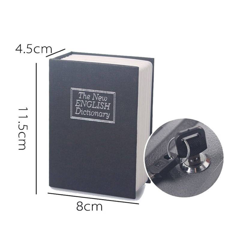Mini Dictionary Safe Box Book Secret Security Lock Cash Money Coin Storage Jewellery key Locker(Red)