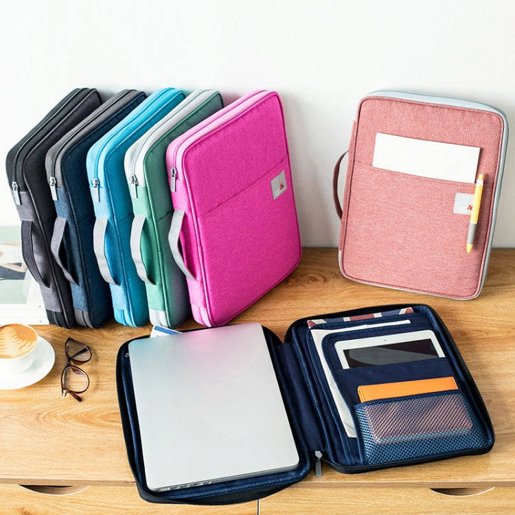 Multi-functional A4 Document Bags Portable Waterproof Oxford Cloth Storage Bag for NotebooksSi...