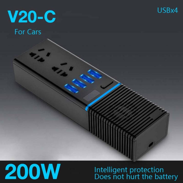Car Inverter 12v/24v To 220v Household Power Converter Multi-Function Car Socket, Specification:V...