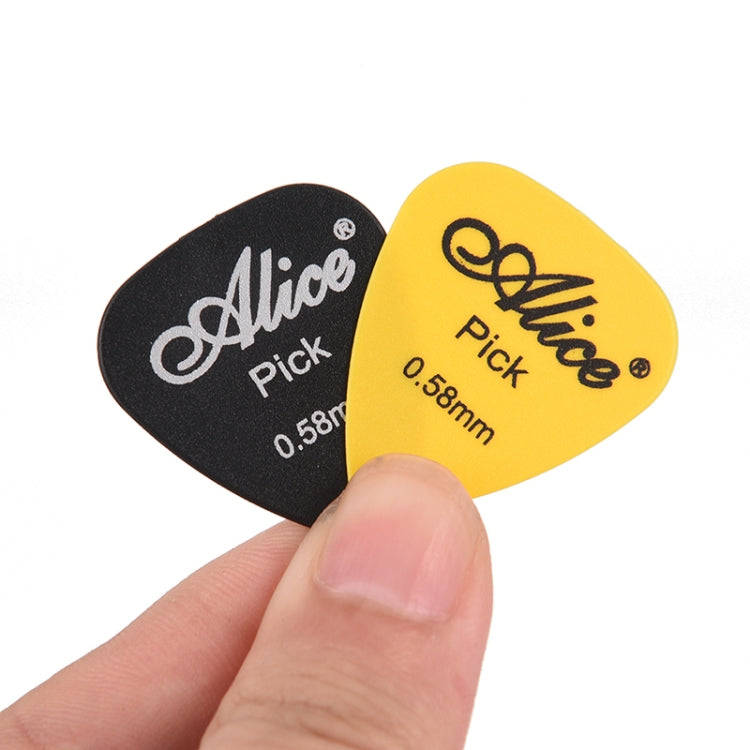 Alice 50 PCS ABS Electric Guitar Picks, Random Color Delivery, Surface:Mirror, Size:0.58mm