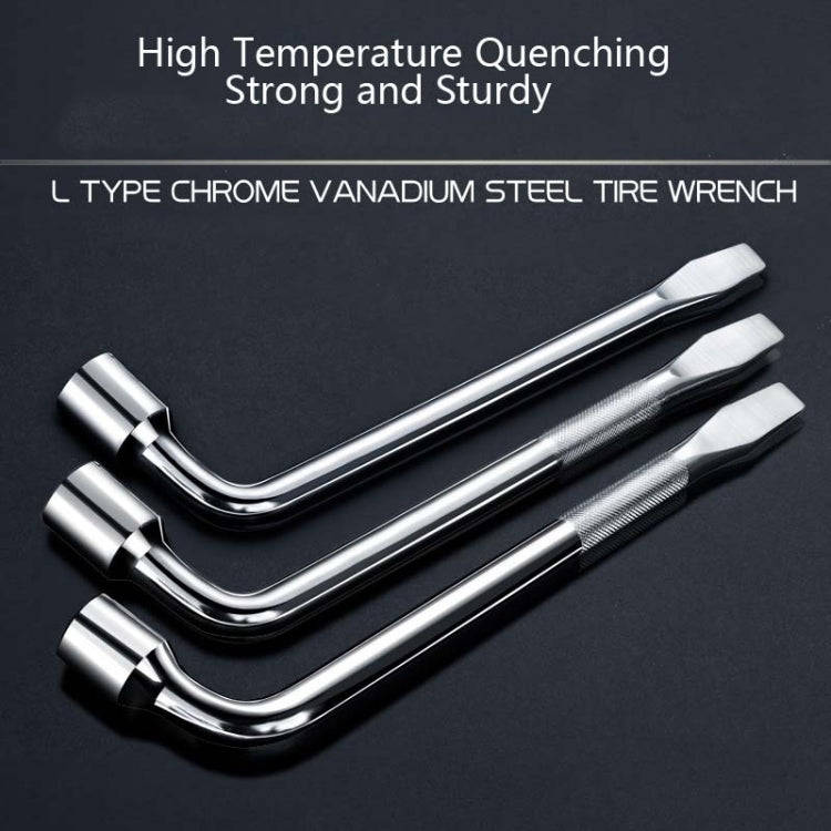L-Type Car Tire Removal Tool Tire Wrench Socket Wrench, Specification: 17mm