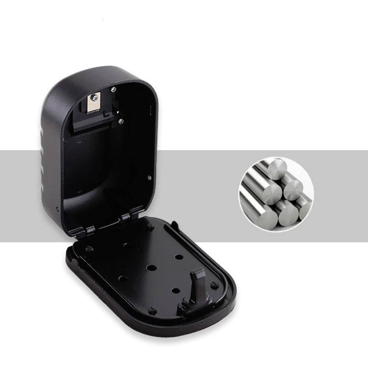 KS020 Password Lock Key Box Wall-Mounted Construction Site Decoration Key Password Lock(Gray)