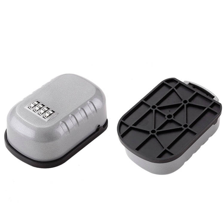 KS020 Password Lock Key Box Wall-Mounted Construction Site Decoration Key Password Lock(Gray)