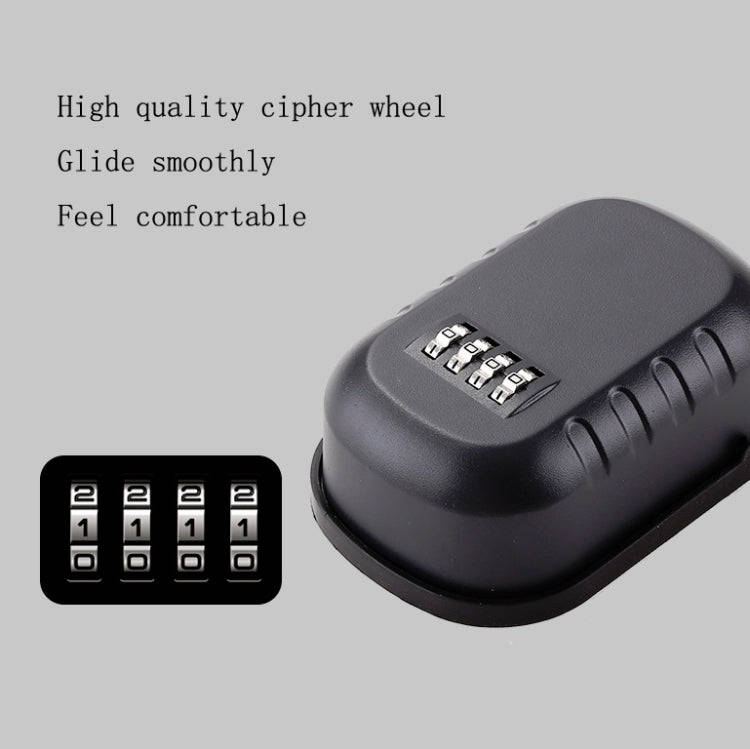 KS020 Password Lock Key Box Wall-Mounted Construction Site Decoration Key Password Lock(Gray)