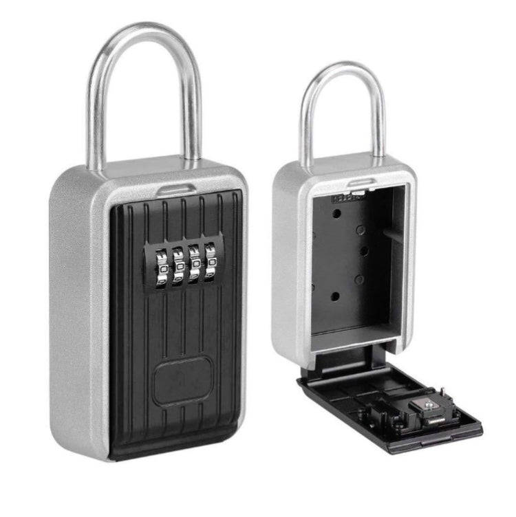 Password Key Box Wall-Mounted Metal Box Password Box Outdoor Key Anti-Theft Storage Box, Specific...