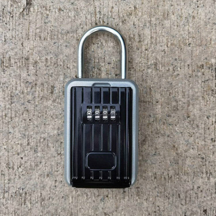 Password Key Box Wall-Mounted Metal Box Password Box Outdoor Key Anti-Theft Storage Box, Specific...