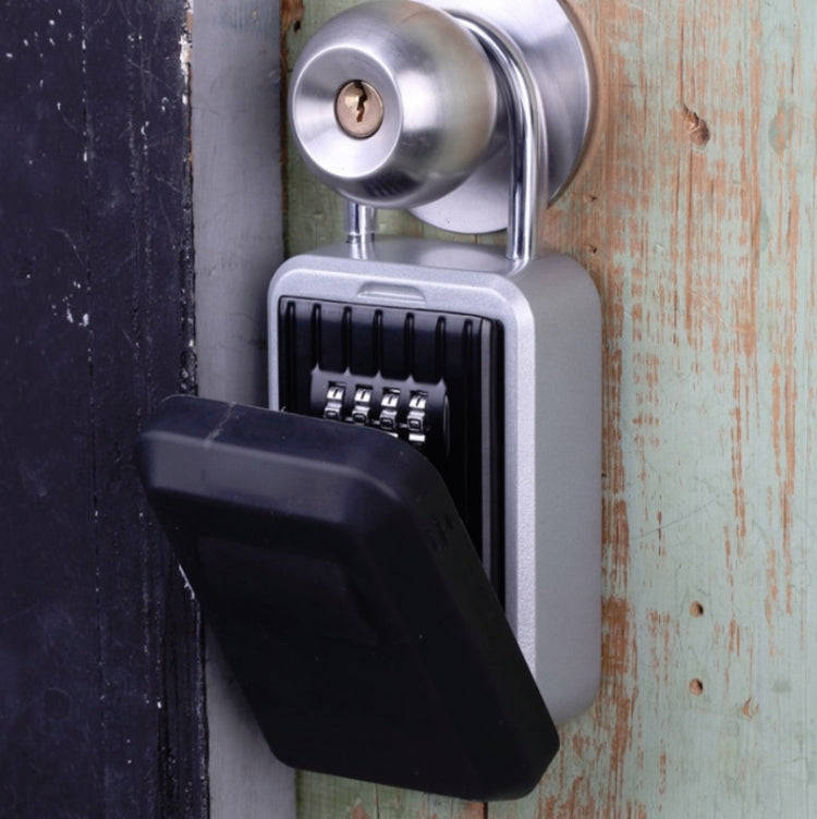 Password Key Box Wall-Mounted Metal Box Password Box Outdoor Key Anti-Theft Storage Box, Specific...