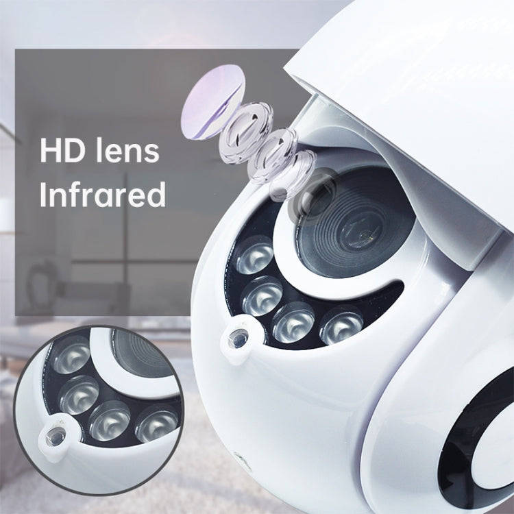 OU-A1IN PTZ Control 355 Degree Rotation Infrared WiFi Smart Dome Camera, Two-Way Voice Intercom M...