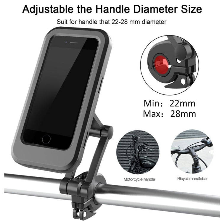 Motorcycle Rearview Mirror Mobile Phone Bracket Locomotive Mobile Phone Bracket Bicycle Handle Wa...