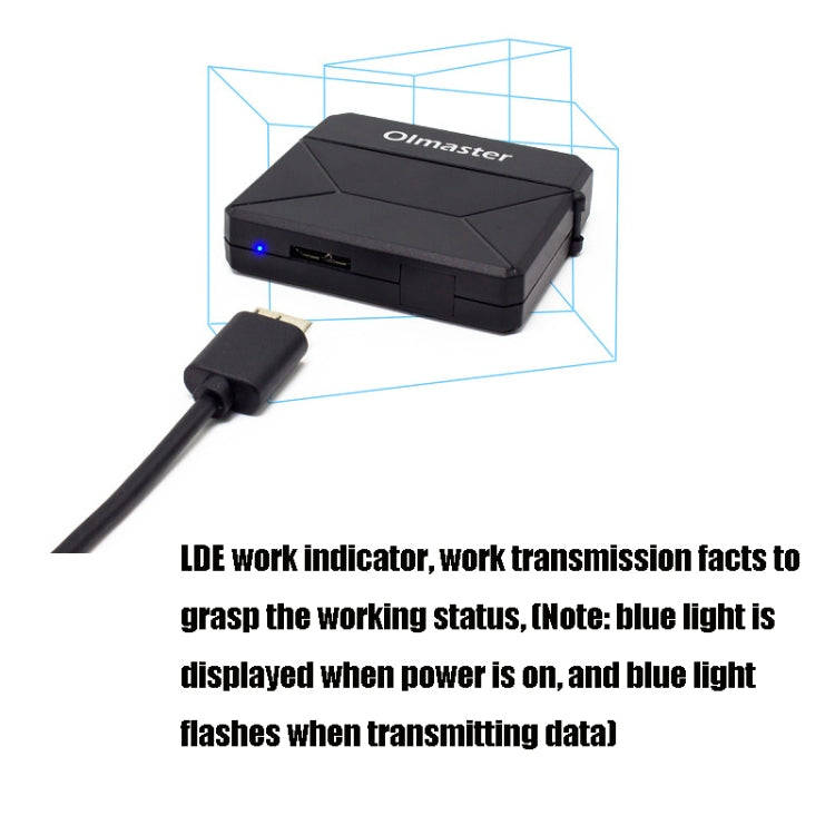 Olmaster External Notebook Hard Drive Adapter Cable Easy Drive Cable USB3.0 to SATA Converter, St...