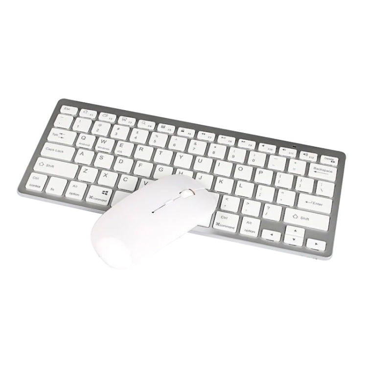 X5 Ultra-Thin Mini Wireless Keyboard + Wireless Mouse Set, Support Win / Android / IOS System(Sil...