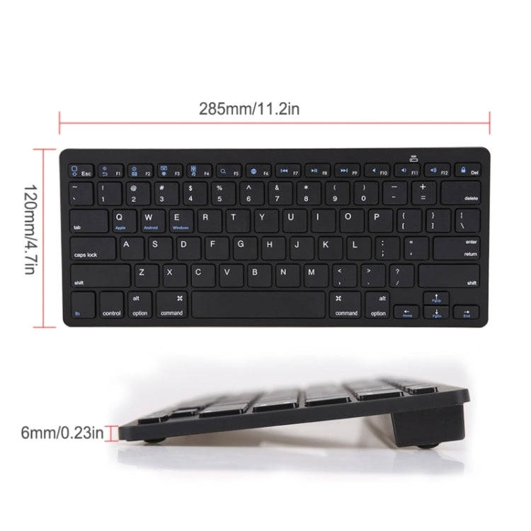 X5 Ultra-Thin Mini Wireless Keyboard + Wireless Mouse Set, Support Win / Android / IOS System(Sil...