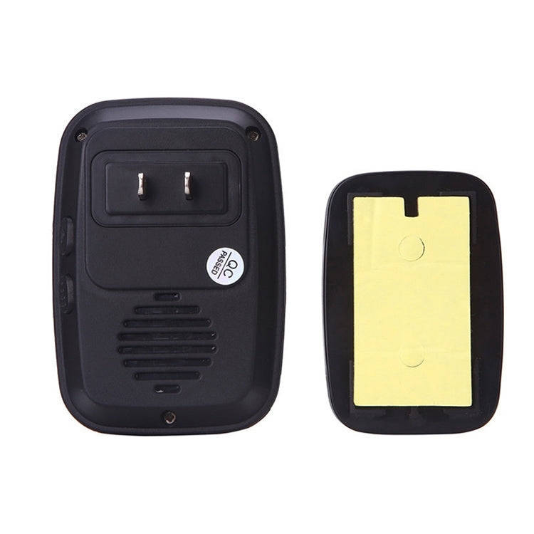 CACAZI A10 300m Long Range No Battery Waterproof LED Light Smart Wireless Doorbell, EU Plug