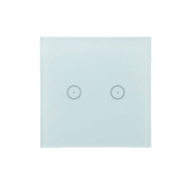 Wifi Wall Touch Panel Switch Voice Control Mobile Phone Remote Control, Model: White 2 Gang (Zero...