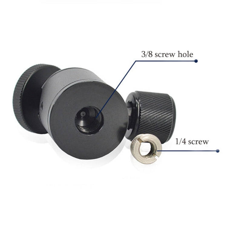 BH-908 Mini Desktop Aluminum Alloy Tripod Mini Ball Head 360 Degree Pan 90 Degree Tilt Tripod