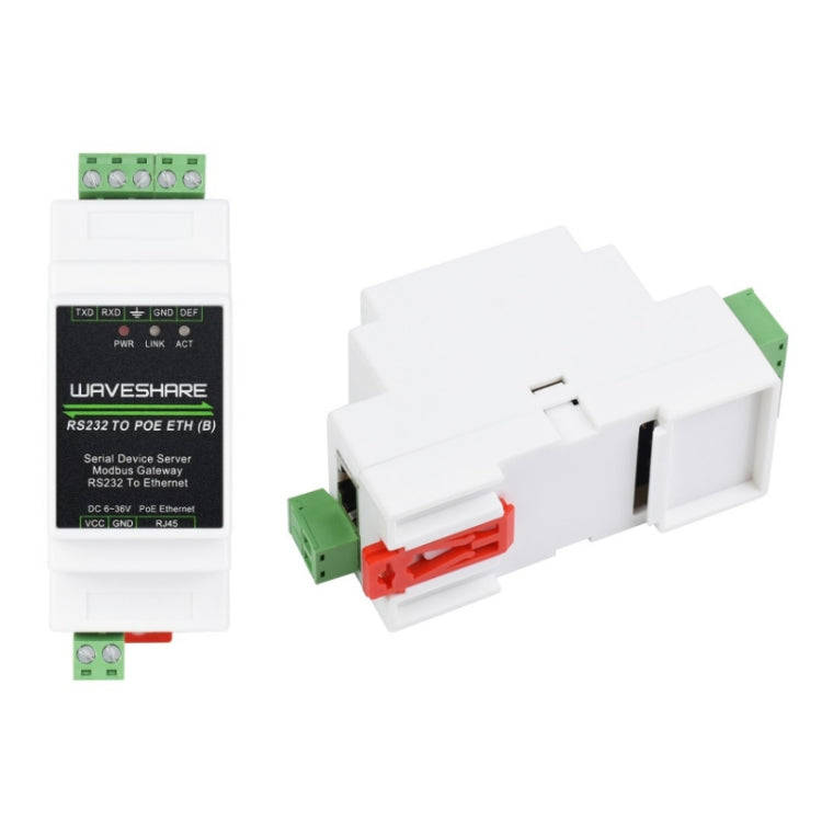 Waveshare 23951 Industrial Serial Server RS232 to RJ45 Ethernet TCP/IP to Serial with POE