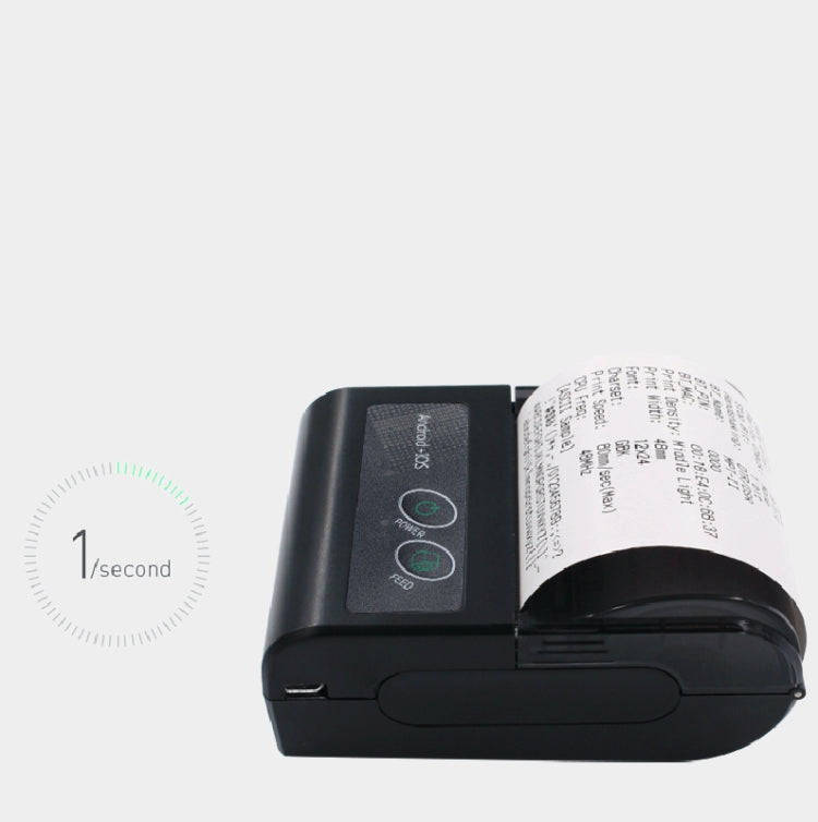 58HB6 Portable Bluetooth Thermal Printer Label Takeaway Receipt Machine, Supports Multi-Language ...
