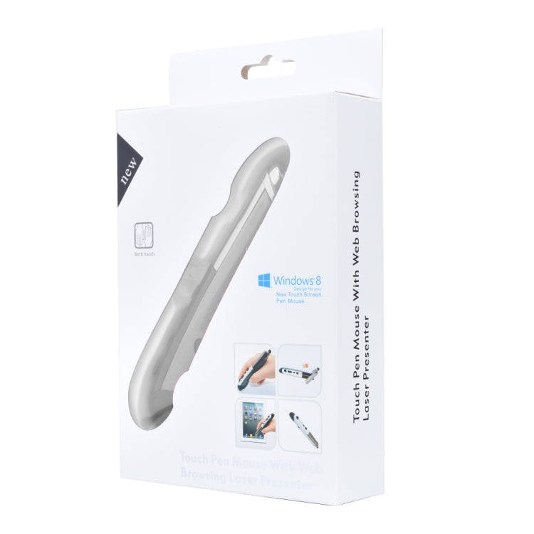 PR-08 1600DPI 6 Keys 2.4G Wireless Electronic Whiteboard Pen Multi-Function Pen Mouse PPT Flip Pe...
