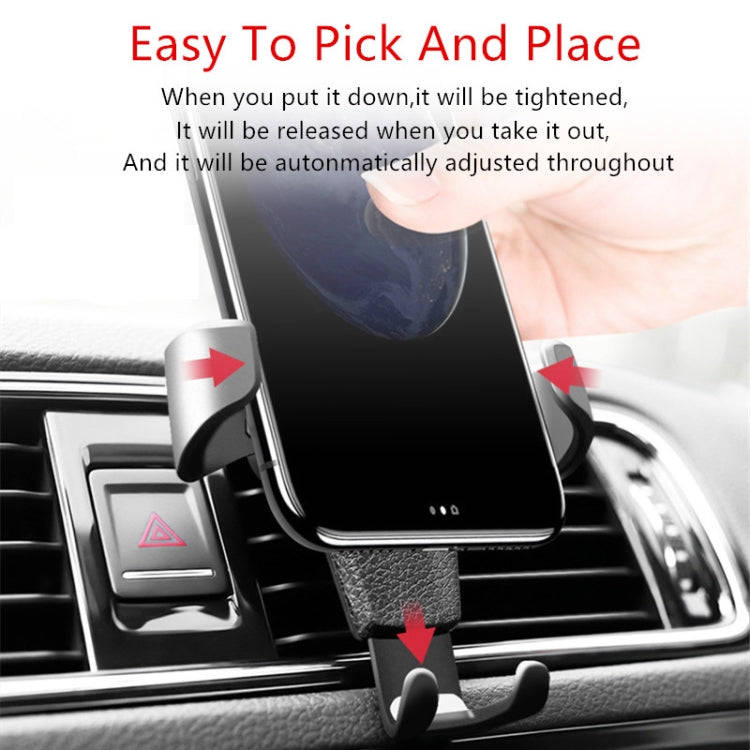 Car Air Vent Mount Gravity Phone Holder Universal Gravity Smartphone Support Black