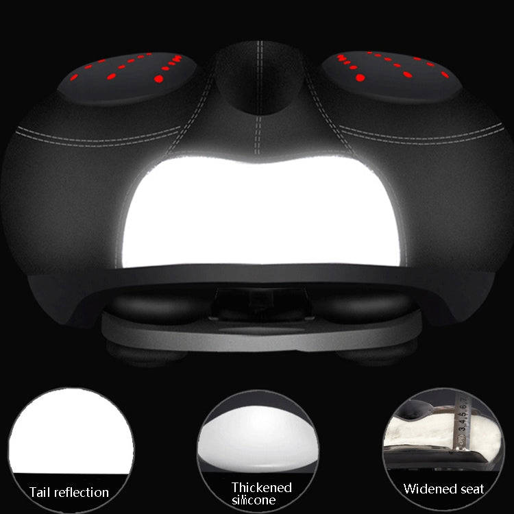 Bicycle Riding Seat Silicone Bicycle Seat Bicycle Saddle(Black)