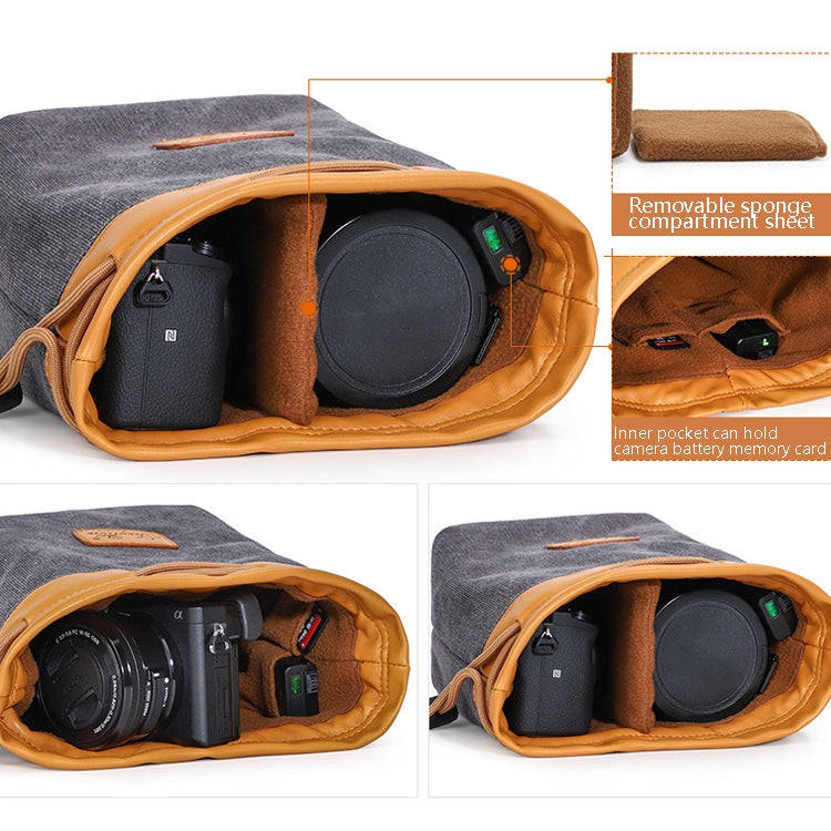 S.C.COTTON Liner Bag Waterproof Digital Protection Portable SLR Lens Bag Micro Single Camera Bag ...