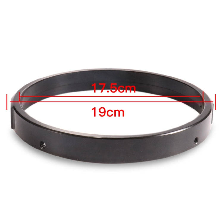 7 Inch Motorcycle Headlight Modification Parts Headlight Ring Bracket(Black)