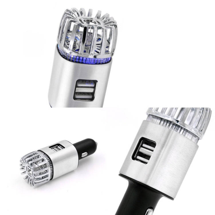 JO-6291 Negative Ion Car Sterilizing Air Purifier Mobile Phone High-Speed Charging Dual USB Cigar...
