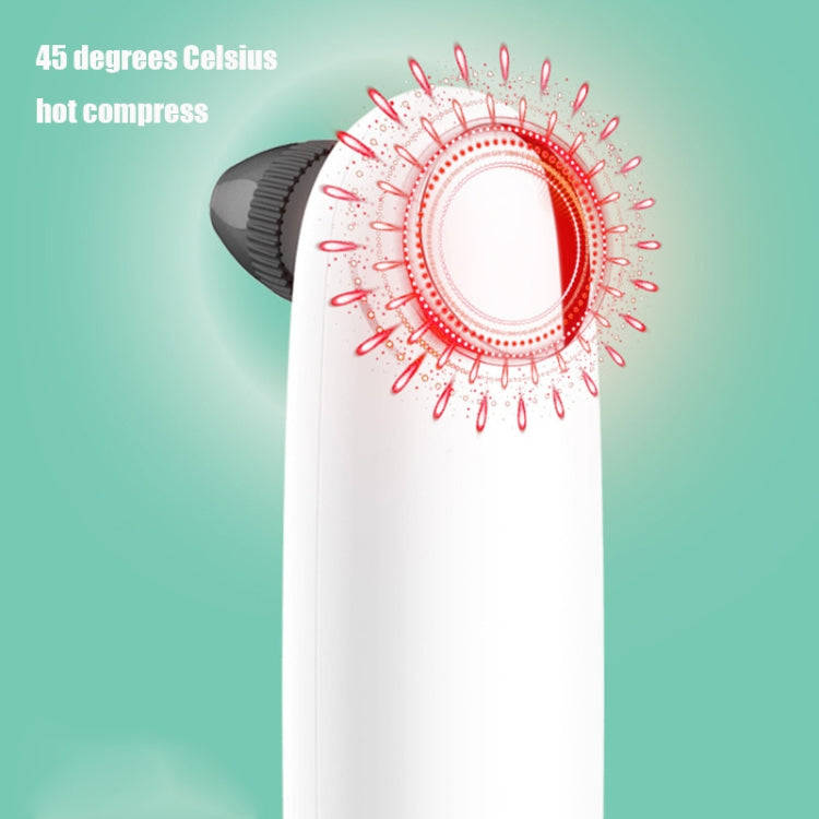 Visualized Hot Compress Blackhead Suction Device Pore Cleaner and Bubble Export Instrument(White)