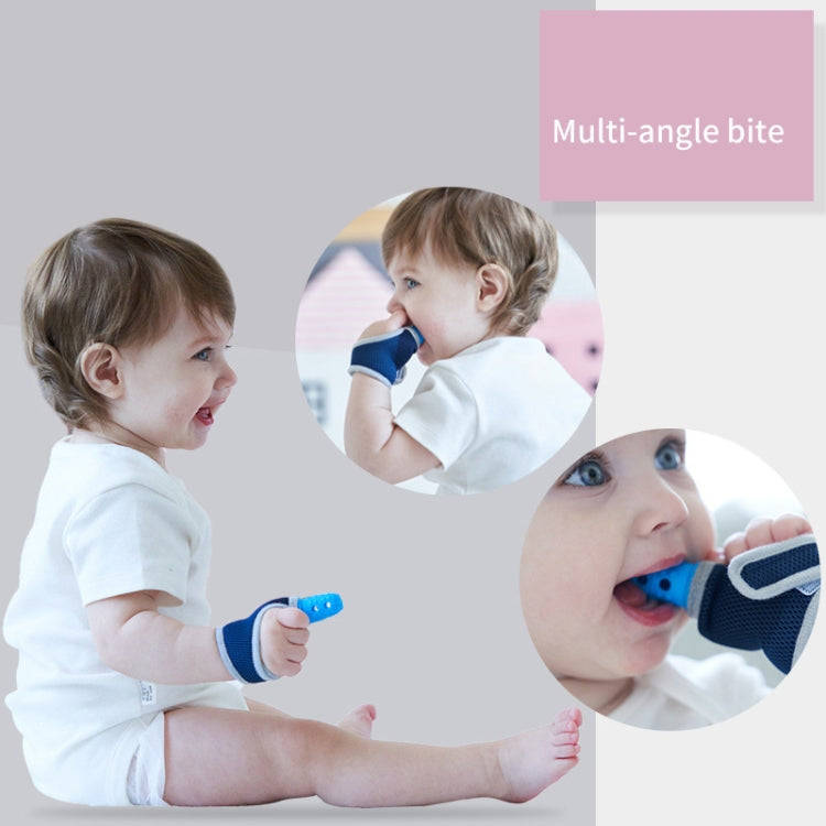 ZT001 Baby Silicone Molar Finger Cots Children Anti-Bite Hand Breathable Thumb Cots Teether Mater...