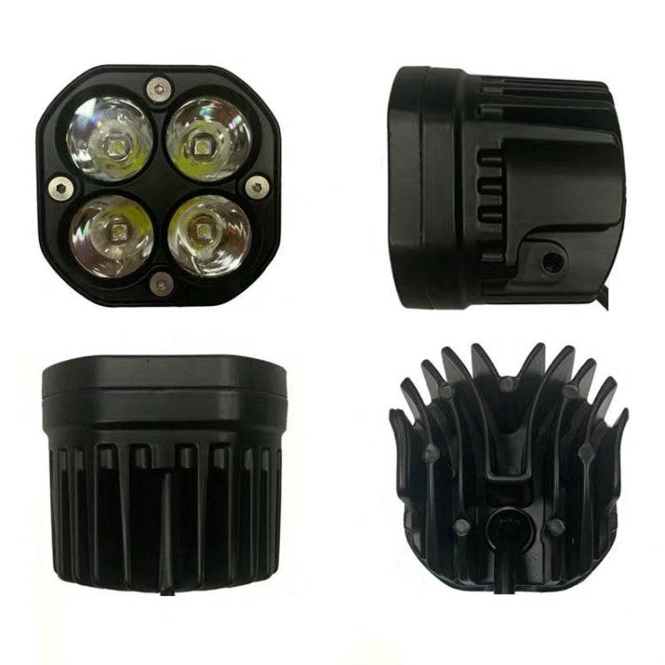 40W Yellow Light Motorcycle LED Spotlight Headlight Car Front Bumper Light Off-Road Vehicle Modif...
