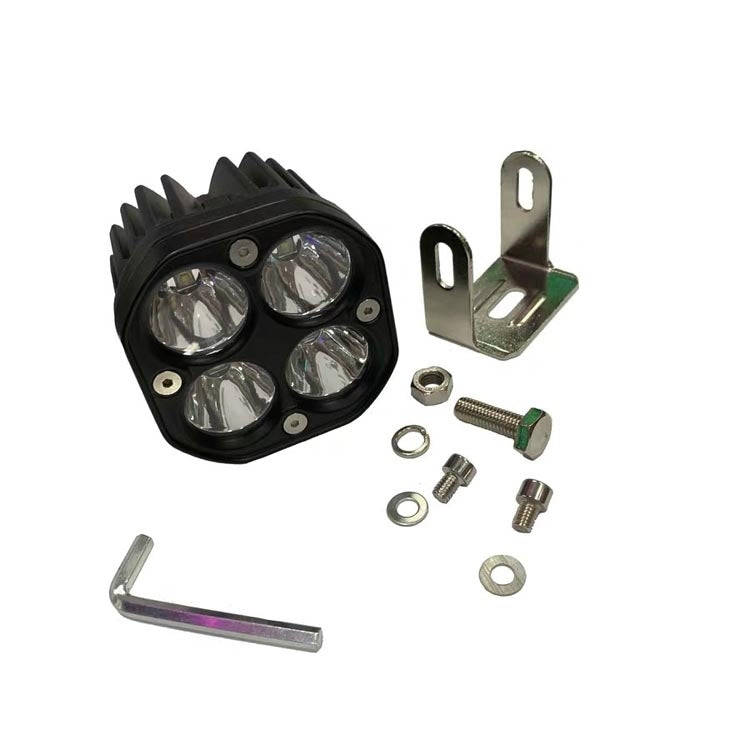 40W Yellow Light Motorcycle LED Spotlight Headlight Car Front Bumper Light Off-Road Vehicle Modif...