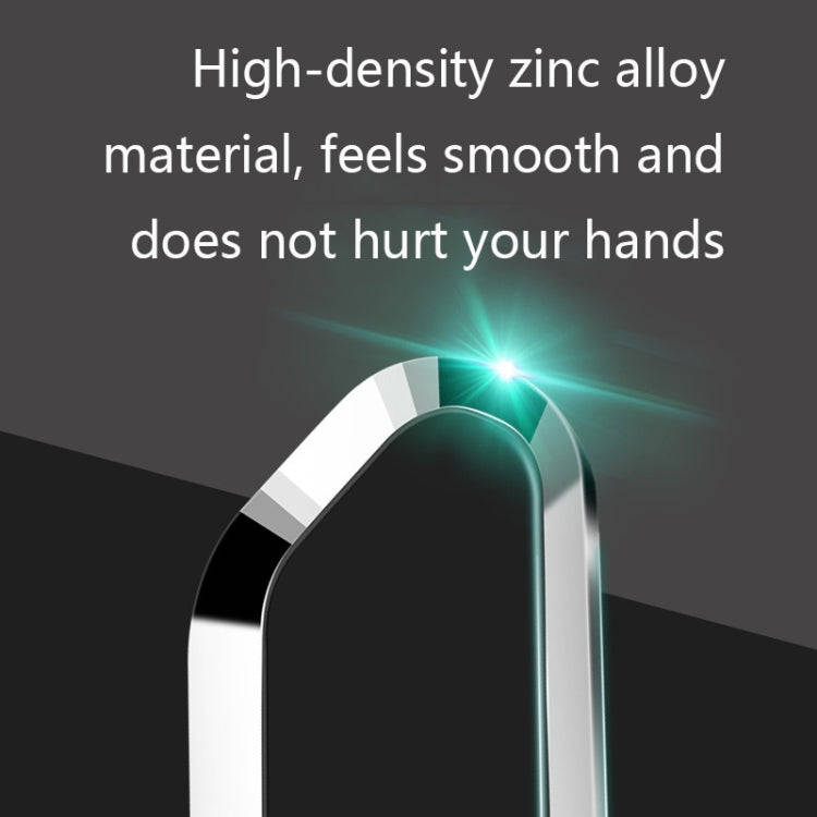 F601 4 PCS One Word Long Magnet Car Bracket Car Navigation Lazy Magnetic Metal Bracket(Rounded Si...