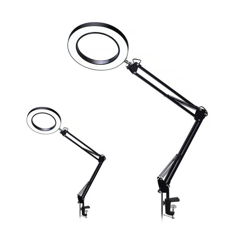 LED Eye Protection Reading Book Light USB Folding Clip Magnifying Glass Electronic Maintenance Li...