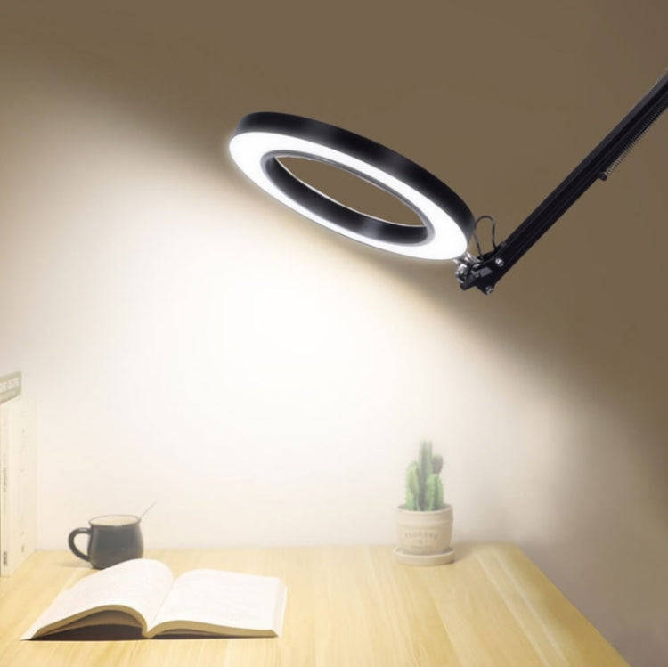 LED Eye Protection Reading Book Light USB Folding Clip Magnifying Glass Electronic Maintenance Li...