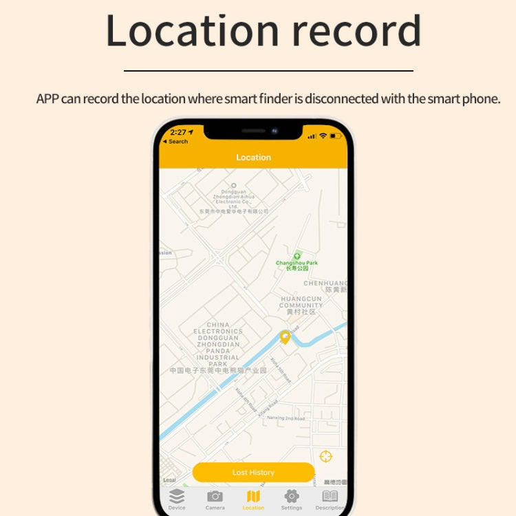HYC-S9 2 PCS Round Bluetooth Object Finder Mobile Phone Tracking Locator Anti-Lost Two-Way Alarm(...