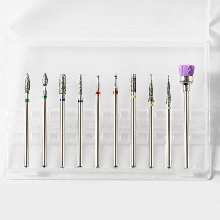 Tungsten Steel Alloy Nail Art Polished Head Set Grinding Machine Drain Brush Dead Polishing Tool,...
