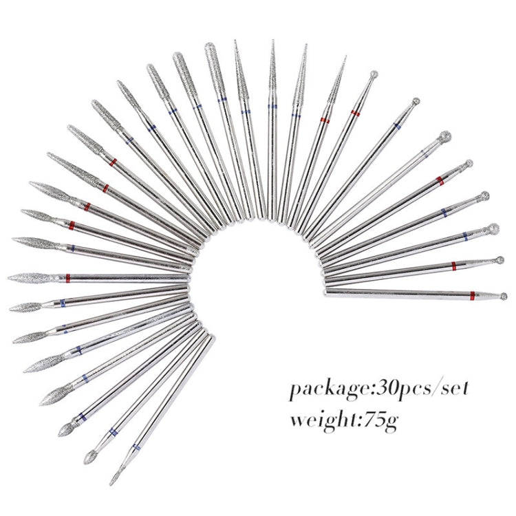 30 Pieces Nail Grinding Heads Set Gold Grinding Heads Nail Remover Tool Set, Color Classification...