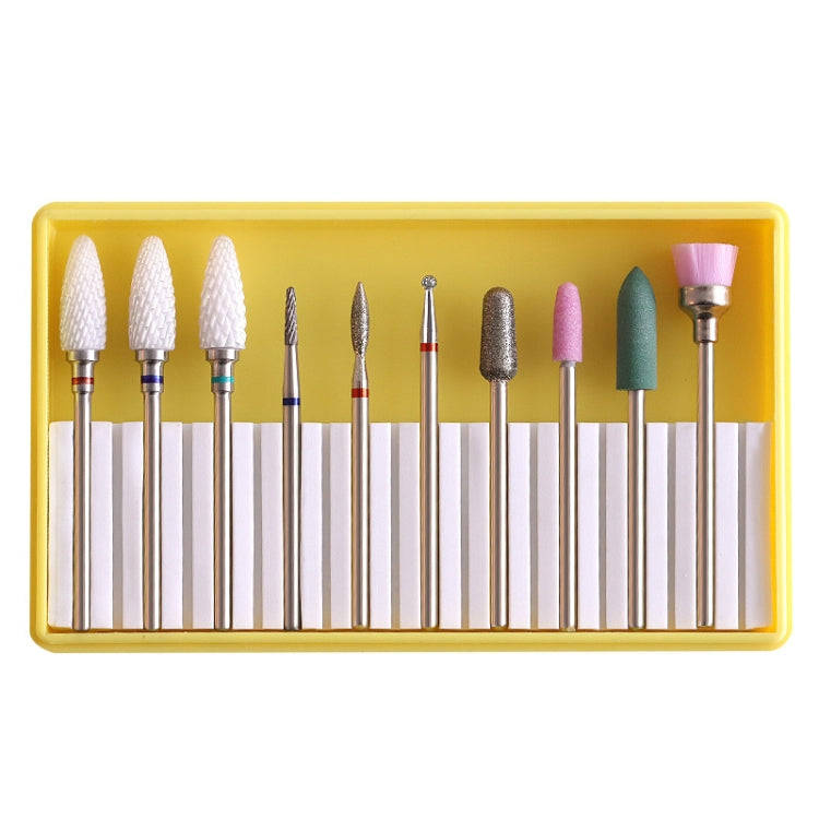Nail Alloy Tungsten Steel Ceramic Grinding Machine Accessories Nail Grinding Heads Set Polishing ...