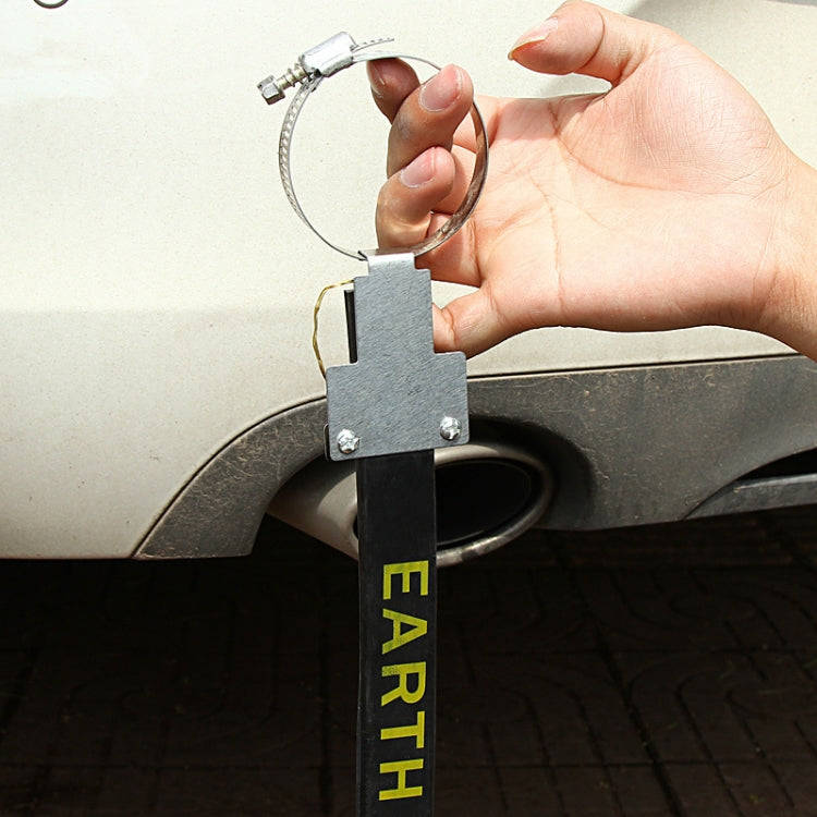 2 PCS P116 Car Electrostatic Belt Eliminator Hanging Grounding Chain Metal Rubber Static Eliminat...